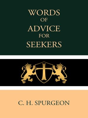 cover image of Words of Advice for Seekers